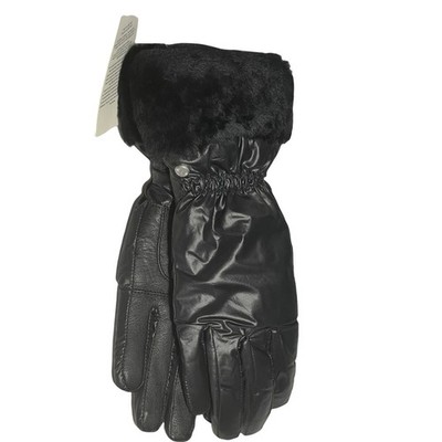 UGG Faux Fur-Lined & Shearling-Trim Mittens gloves New S/M