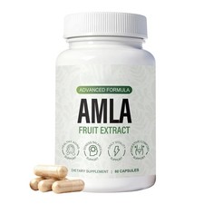 Organic Amla Capsules 1000mg Indian Gooseberry Amla Fruit Supplement