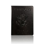 Leather Passport Holder Wallet RFID Blocking Travel Card Organizer Cover
