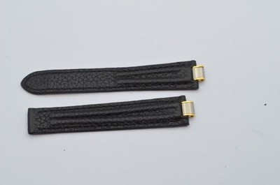 CARTIER LIGNE 21 LEDER ARMBAND 15MM FÜR FALTSCHLIESSE 14MM SCHWARZ NEU