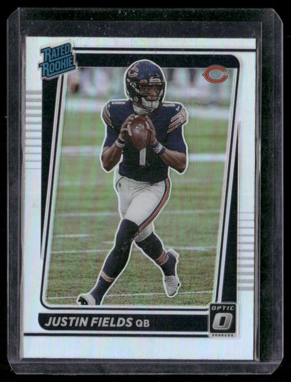 2021 Donruss #P-253 Justin Fields Optic Rated Rookie Preview Holo Prizm