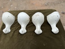 Antik Gusseisen verziert Krallenfuß Wannenkugel/Kralle Badewannenfüße Beine 4er Set