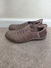 Skechers Slip Ins Womens Breathe Easy Size 7 Home Dark Taupe Shoes