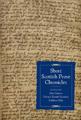 Embree - Short Scottish Prose Chronicles - New hardback or cased book - X555z