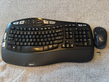 Logitech K350 Wireless Wave Ergonomic Keyboard And Mouse With Unifying Receiver