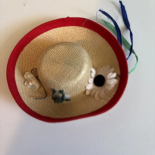 Vintage Barbie Picnic Set #967 Straw Fishing Hat Minty 1960 Mattel