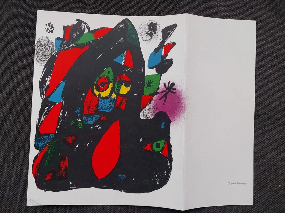 Joan MIRO Original lithograph, numbered 24/300, 1981 / Original print by Miró - image 2 of 4