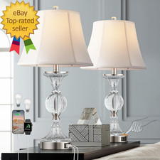 Glass Table Lamps for Living Room Modern Table Lamp for Bedroom Bedside