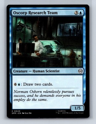OSCORP RESEARCH TEAM 40 C MARVEL'S SPIDER-MAN MAGIC: THE GATHERING NM