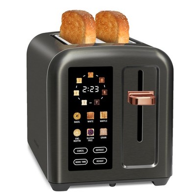 Toaster 2 Slice, Touch Control Stainless Toaster LCD Display, 50% Faster Heat...