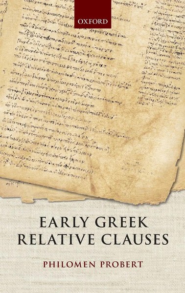 Early Greek Relative Clauses C | Probert | Buch | Gebunden | Englisch | 2015-image