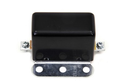 Black Look-A-Like 6 Volt 3-Brush Relay for Harley-Davidson