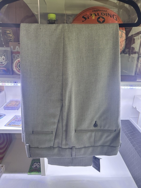 Club Monaco Grey Herringbone  Men’s Trousers