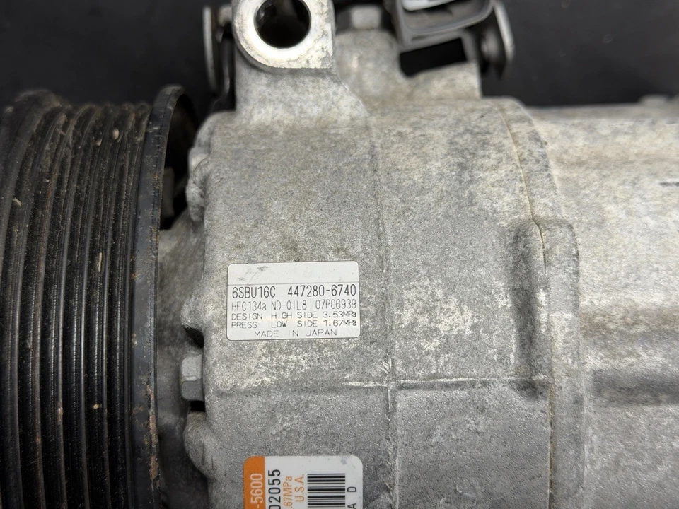 Compresor de aire acondicionado Dodge Dart 13-16 58687 millas 2,0 L solo 68193950Aa Foto 2 de 4