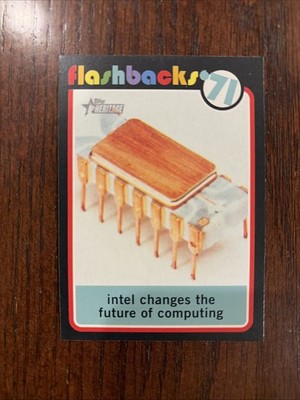 2020 Topps Heritage News Flashbacks #NF11 First Microprocessor Released
