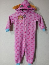 Paw Patrol Skye Hooded Footless Hood Pajamas - Size 3T Nickelodeon Fuzzy Pink