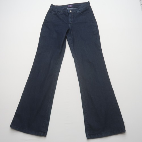 NYDJ Not Your Daughters Jeans Bootcut Größe 4 dunkle Waschung Stretch hergestellt in den USA