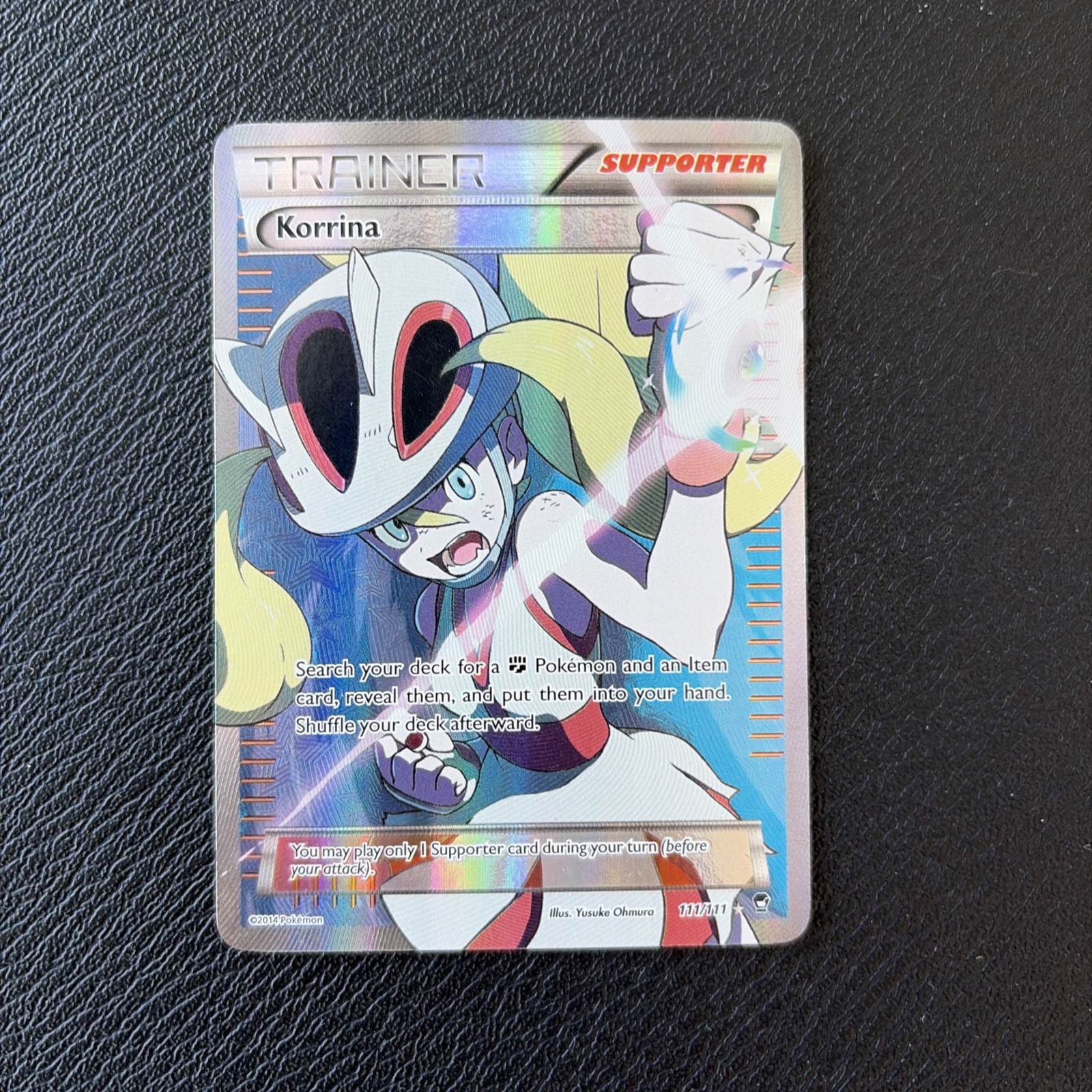 Pokemon XY Furious Fists - Korrina - 111/111 - Full Art Trainer - NM