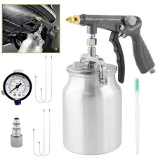 Air Undercoating Spray Gun With 33oz Suction Cup 19.69 Wand Nozzle Gauge Kits