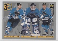 1996 Upper Deck Collector's Choice 3 Star Selection Owen Nolan Chris Terreri 2u3