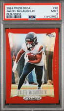 2024 PRIZM DECA #90 JALEEL MCLAUGHLIN RED PRIZM PSA MINT 9