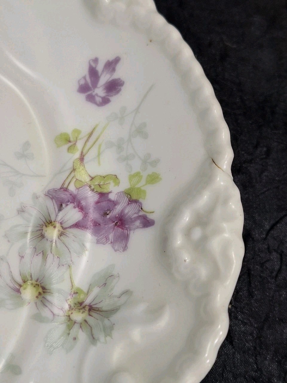 Haviland & Co Limoges France Antique 1895-1900 Schleiger 264 Violets Platter 11”