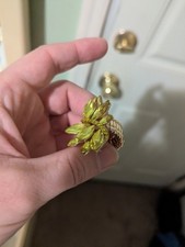 Yellow Rhinestone stretch Ring