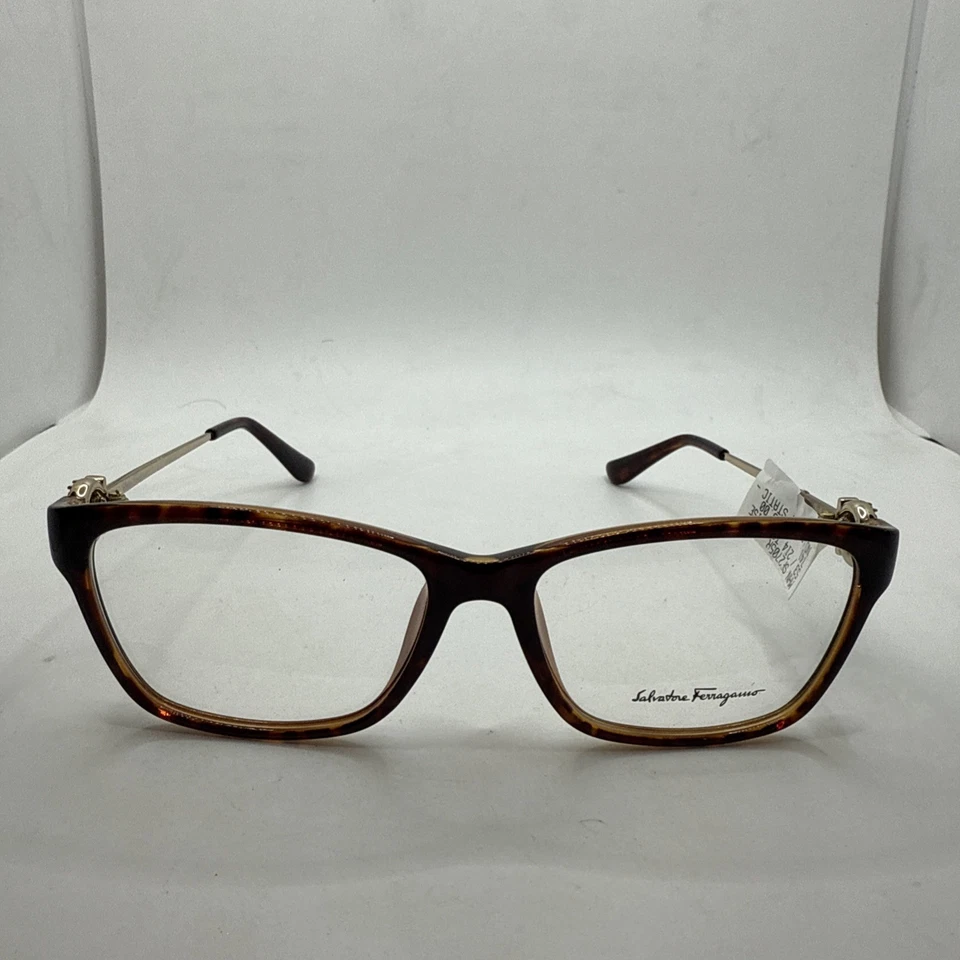 Monturas de gafas Salvatore Ferragamo 316 Sf2705R 53/15 130 Italia marrón para mujer O55 Foto 3 de 4