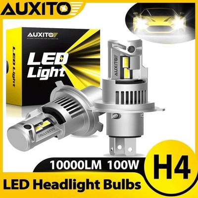 AUXITO H4 HB2 9003 LED Headlight Bulbs High Low Beam 6000K Super White Plug Play