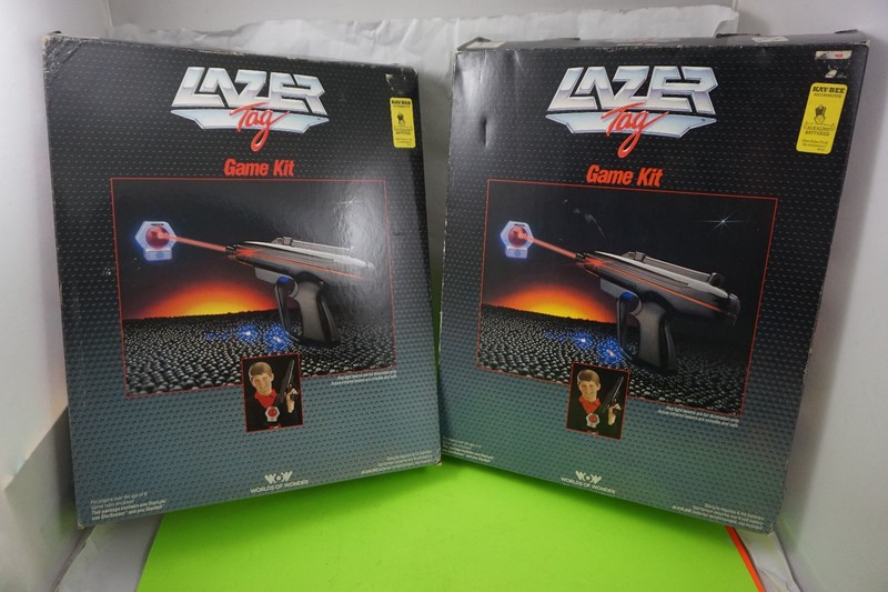 TWO Lazer Tag Game Kits Worlds Of Wonder 1986 and NICE