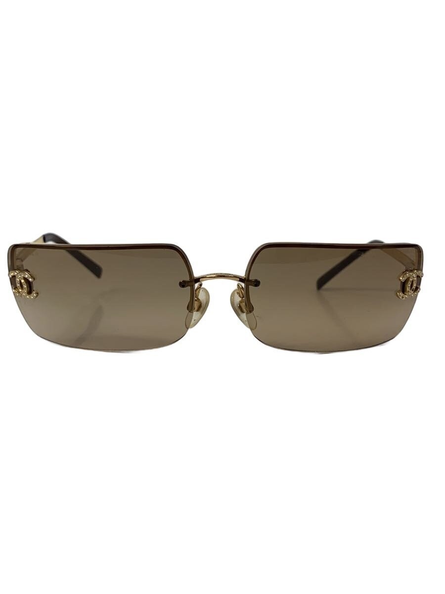 Chanel Sunglasses/Gold Frame/Brown Lens/Ladies/4104-B 3721