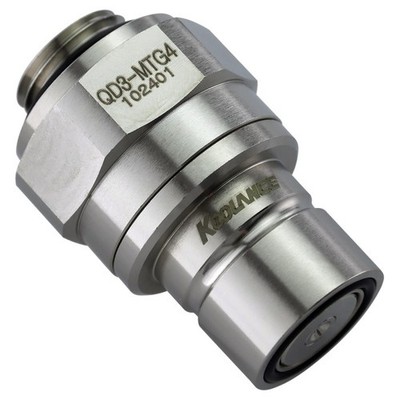 Koolance QD3 Male Quick Disconnect No-Spill Coupling, Male Threaded G 1/4 BSPP