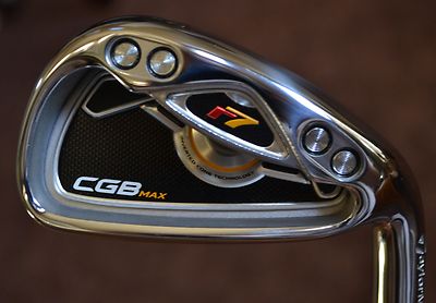 New Taylormade R7 Cgb Max 6 Iron Black Steel Stiff Reax 90 Gram Ebay