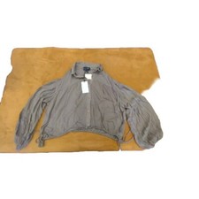 Line + Dot Womens Long Sleeve Ruffle Cropped ...
