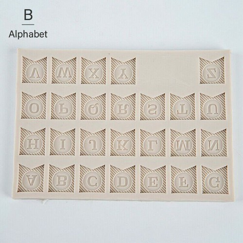 Form Fondant Silikonform Gumpaste Sugarcraft Wimpel Alphanumerisch Tortendeko - Bild 7 von 11