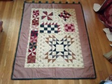 Beautiful Pieced And Hand-Quilted Wall Hanging -36" x 46" Unused