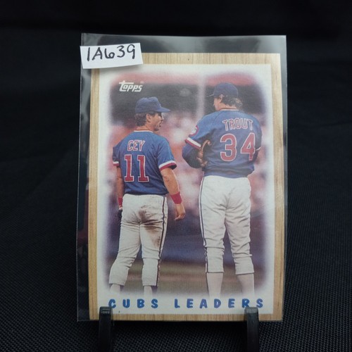 1987 Topps Baseball Card Cubs Leaders Chicago Cubs #581 (1A639) - Picture 3 of 3