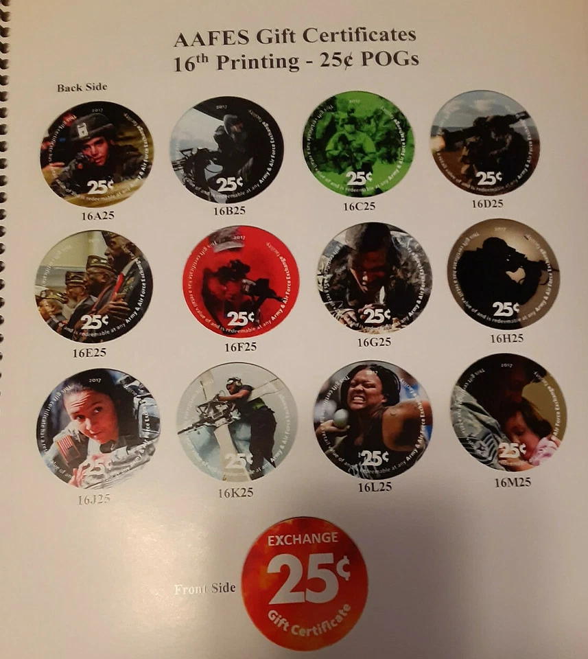 16E25   AAFES Pog  2017 U.S. ARMY Money Extra Fine - Image 3 of 3