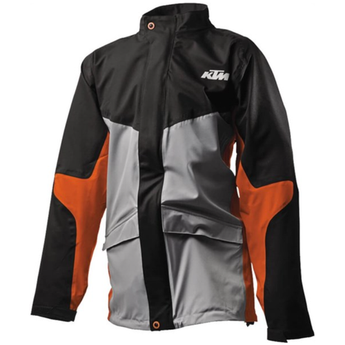 KTM Rain Jacket (2XLarge Black/Gray/Orange) 3PW1810406 eBay