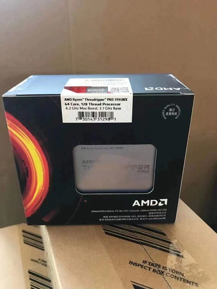 AMD Ryzen Threadripper Pro 3955WX CPU 3.9Ghz 16 Core Interface SWRX8 Brand New - Image 2 of 4