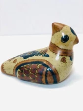 VINTAGE TONALA BIRD ART POTTERY HANDPAINTED MEXICO SIGNED