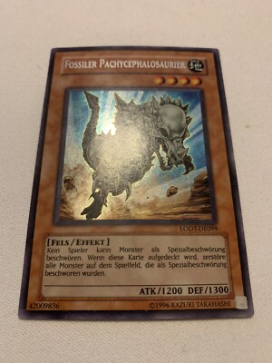 Yu-Gi-Oh! Fossil Dyna Pachycephalo LODT Secret Rare Lightly Played