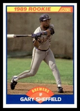 1989 Score Gary Sheffield Rc #625 Milwaukee Brewers