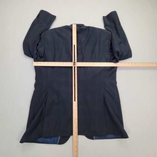 Hugo Boss Jacket Mens 46 Blue Navy Blazer Boss Dress Stylish Casual Comfort - Picture 3 of 9