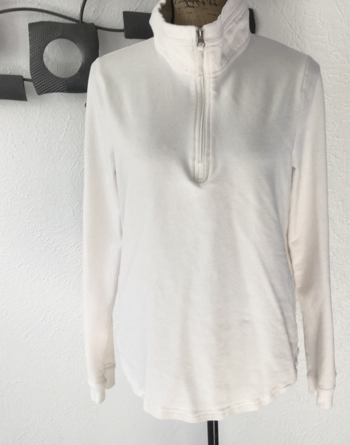 Off white Zip collar sweatshirt jacket 