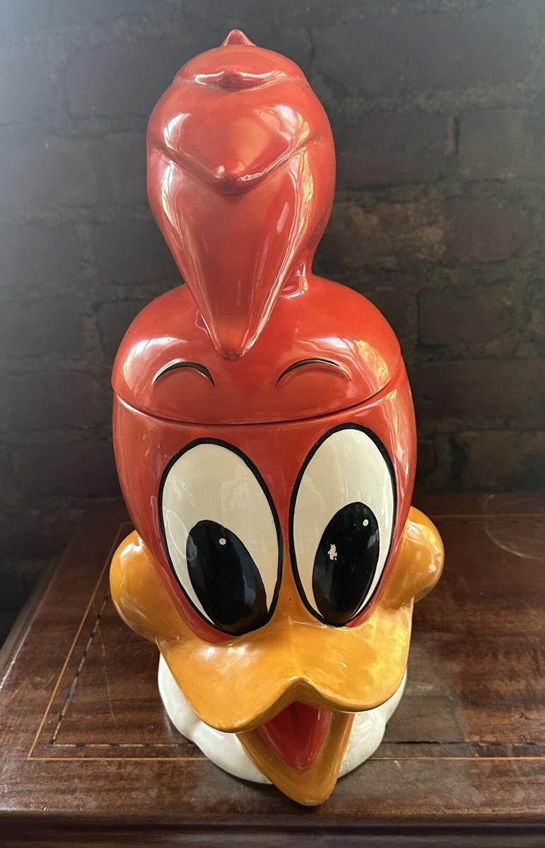 Rare Large Woody Woodpecker Cookie Jar Walter Lantz 1967 vintage