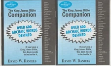 The King James Bible Companion, David W. Daniels 2 Copies, Ships free from OKC