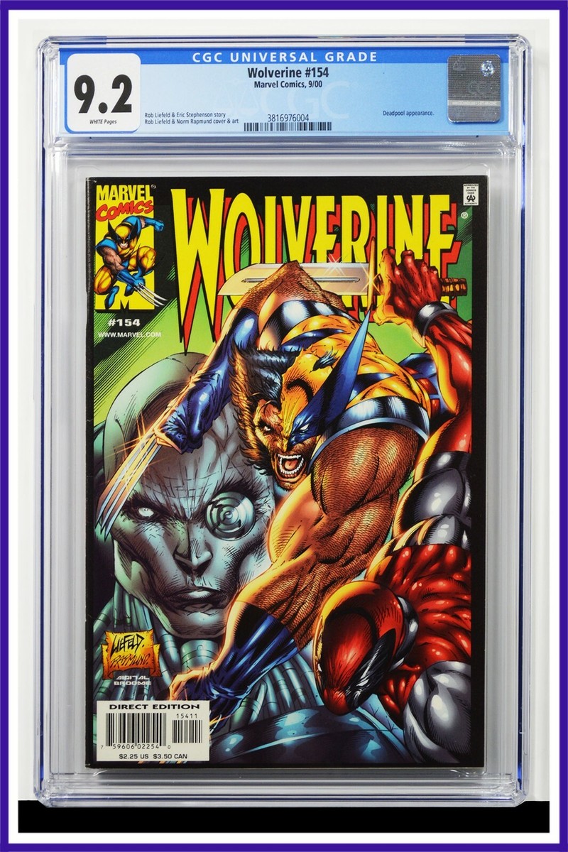 Wolverine #154 CGC Graded 9.2 Marvel September 2000 White Pages