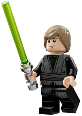 LEGO Star Wars Luke Skywalker Minifigure Jedi Gray Robe Sarlacc Pit 75396 Skiff