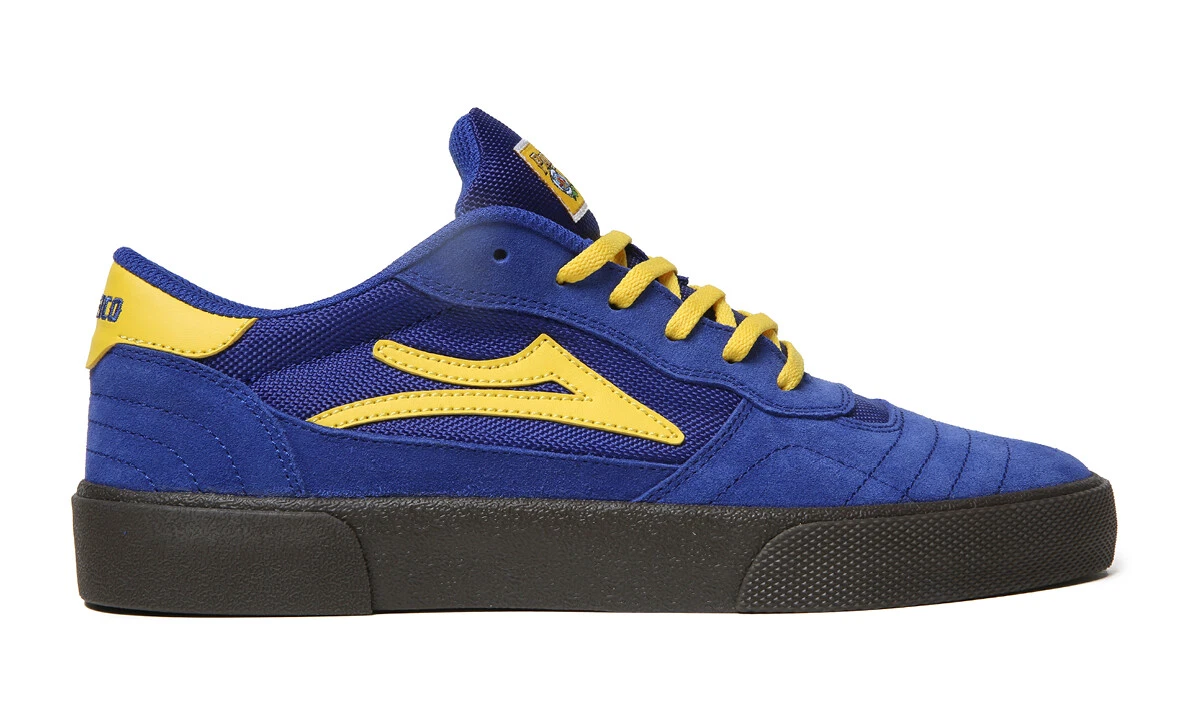 Lakai Skateboard Shoes Cambridge X Pacifico Blue Yellow Suede eBay